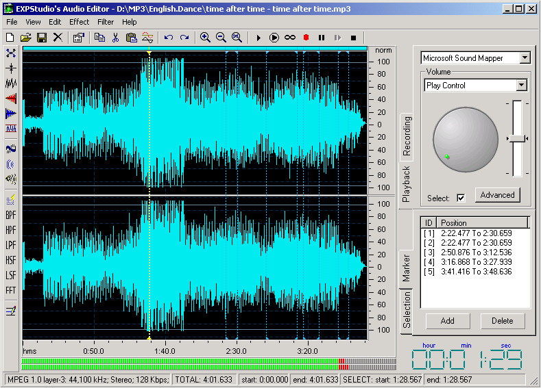 EXPStudio Audio Editor FREE Screenshot